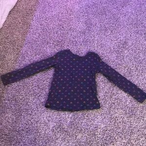 Long sleeve with hearts gray 7-8
